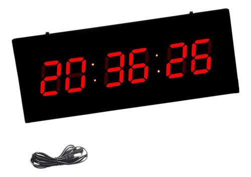 Reloj De Pared Digital Led, Reloj Despertador Rojo Digital