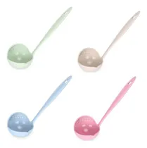 Comprar Cucharon Sopa 4 Silicona 2 1 Cocina Colador Filtro Cuchara
