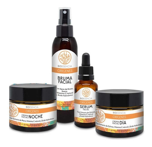 Combo Crema Día + Noche + Serum + Bruma Facial Vegano