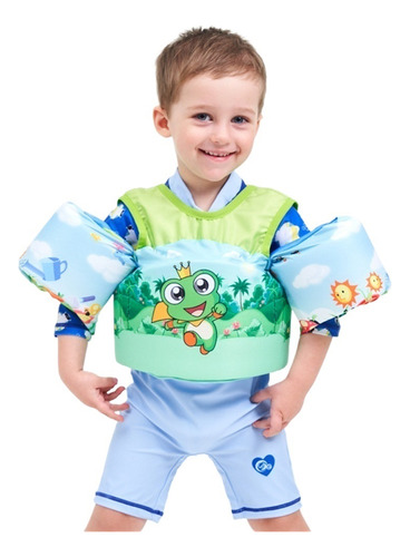 Chaleco Flotante Con Dibujos Animados Frog Kids