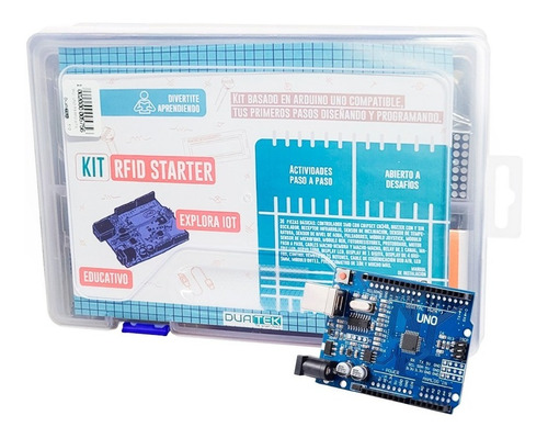 Kit Arduino Uno Compatible R3 Principiantes Maletin Plastico