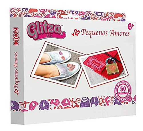 Imagem 1 de 1 de Glitz Art 50 Desenhos Pequenos Amores Dican 4521