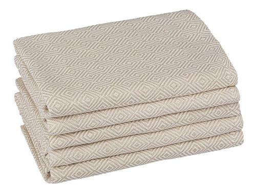 Imagen 1 de 1 de Toallas Para Platos Tuiste De Mano Turcas Beige, Paquet Bbl2