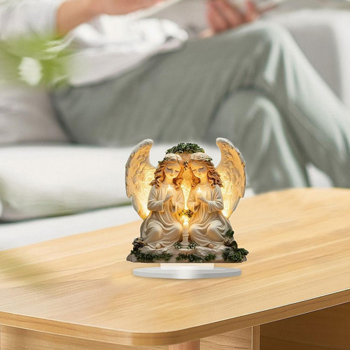 Decoración De Mesa Acrílica De Ángel 2d, Adorno De Mesa