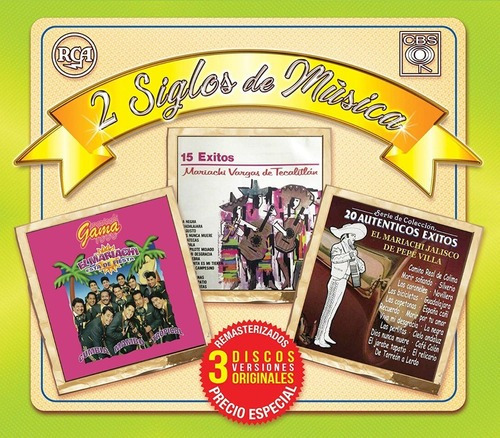 Mariachi Vargas De Tecalitlan 2 Siglos De Musica Cd 3 Cd's