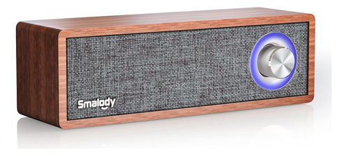 Smalody Altavoz Bluetooth Retro Madera, Mini Altavoces Ropa