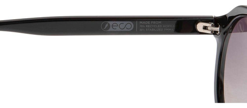 Óculos De Sol Unissex Eco Redondo Preto Oc.cl.4745.2001 -m