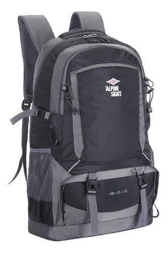 Mochila Camping 50 Lts Trekking Mochilero Ajustes Acolchada