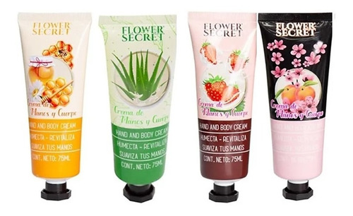 Crema De Manos Y Cuerpo Con Aroma Flower Secret Pack 24