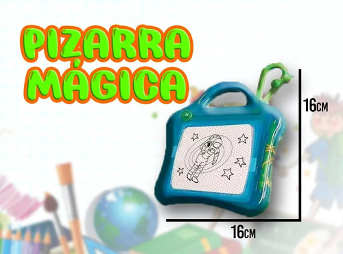 Imagen 2 de 10 de Juguete Pizarra Infantil Magica Magnetica Lapiz Rectangular