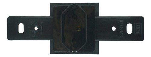 Tomada De Embutir Padrão Tecla 20a 250v 2p+t Preta Weg
