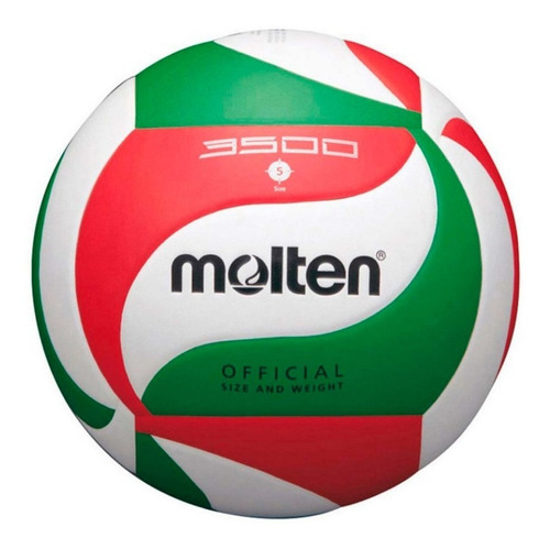 5 Pzas Balón Voleibol Molten V5m3500 Piel Sintética Tri No.5