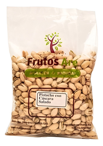 Frutos Are- Pistachos Con Cascara Tostados Y Salados X 500gs