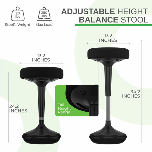 Taburete Oscilante De Pie Asiento Flexible Taburete