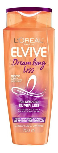 Shampoo Anti Frizz Dream Long Liss Elvive L'Oréal 750ml