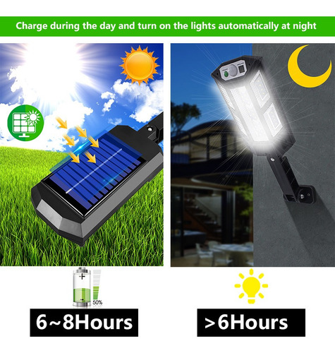Lámpara Solar Impermeable Para Exteriores/interiores 43led I