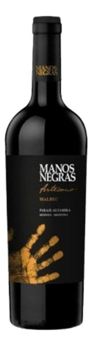 Vino Tinto Manos Negras Artesano Malbec 750 Ml Vino Premium