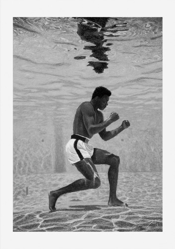 Print Giclée Dibujo Muhammad Ali A4