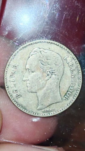 Moneda De 1 Bs De Plata De 1926, En Cond Vf....buena Pieza