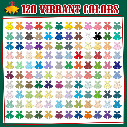 Marcadores De Pintura Acrílica Amamao, 120 Colores, Punta De