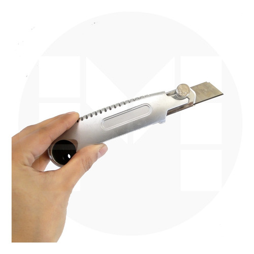Cutter Trincheta 18mm Cuerpo Zinc + 5 Hojas Repuesto