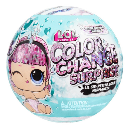 Imagen 1 de 8 de Lol Surprise Muñeca Lil Sisters Color Change Con Accesorios