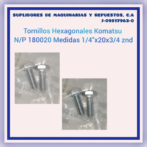 Bolt (  Perno Hexagonal Komatsu)