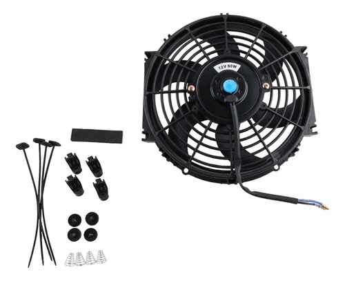 Pieza Del Ventilador Del Radiador De 10 Pulgadas 12v80w