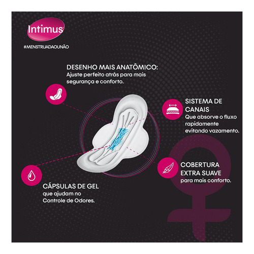 Absorvente Intimus Tripla Proteção Extra Suave 32 Unidades