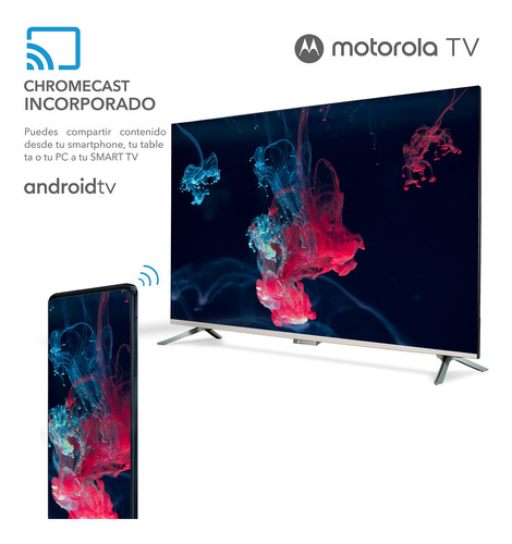 Smart Tv Motorola Android Tv 65 Uhd 4k Hdr + Comando De Voz