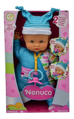 Nenuco Lloron 2 Funciones Gorro De Rayas Azul 28cm Famosa