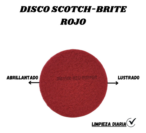 Disco Rojo 19 Scotch-brite 3m