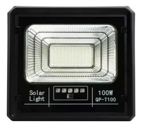 Lampara Foco Solar 100w + Panel Solar Control Remoto