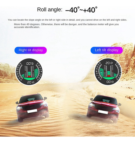 Inclinómetro Digital X94 Hud For Coche, 4x4 Gps, Todoterren