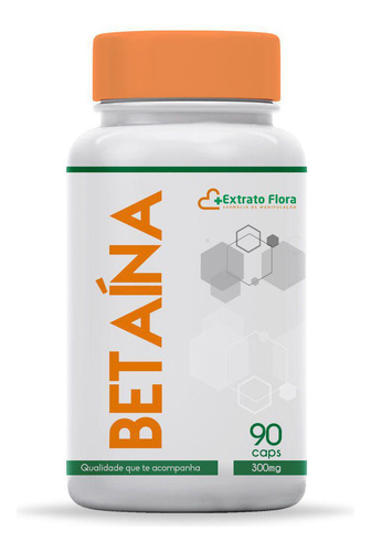 Betaína 300mg 90 Cápsulas