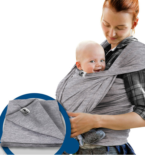 Canguru Wrap Sling Bebê Carregador Carrier Enxoval Passeio