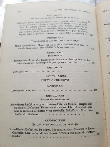 A0 Manual De Derecho Del Trabajo 8.a Ed. Euquerio Guerrero (Usado)
