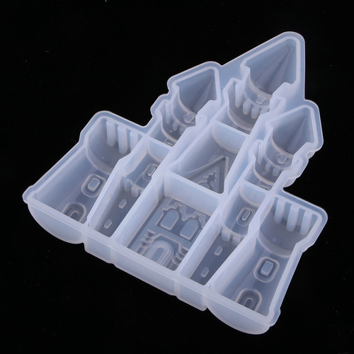 Forma De Castillo Molde De Silicona Fondant Molde Pastel
