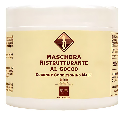 Mascarilla Alter Ego De Coco 500ml Maschera Ristructurante