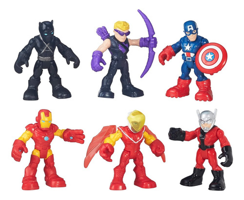 Colección Super Equipo Héroes Vengadores Avengers 6 Figuras