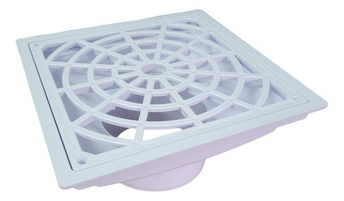 Embudo Pluvial Vertical 22x22cm Salida 110 Pvc Rej Reforzada