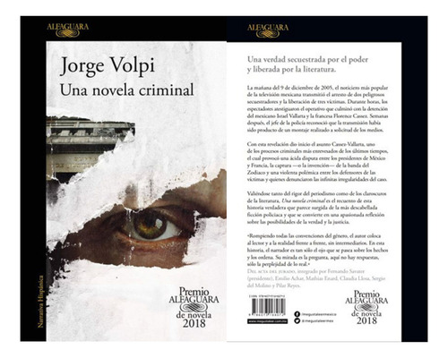 Libro Una Novela Criminal De Volpi, Jorge 01 Editorial Alfaguara