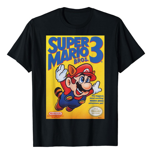 Super Mario Bros 3 Flying Raccoon Mario Playera Con Póster