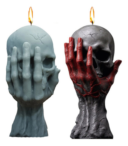 Molde De Silicona Para Velas Con Forma De Calavera, Decoraci