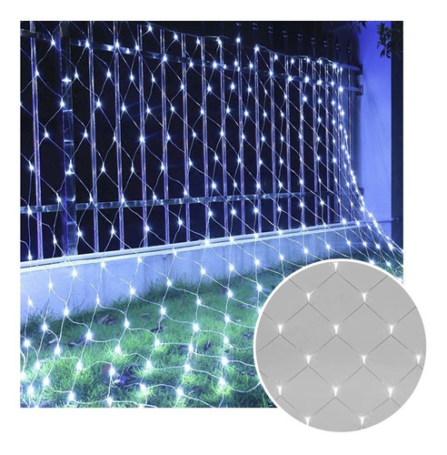 Luces Malla Led 100 Luces 1x1 Metros Luz Navidad Rf 100tc-b