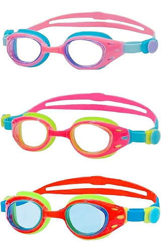 Gafas Natacion Unisex Para Niños Paquete 3 Gafas Natacion Pa