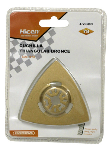 Imagen 1 de 4 de Cuchilla Traingular Para Amoladora Multifuncion Hicen G P