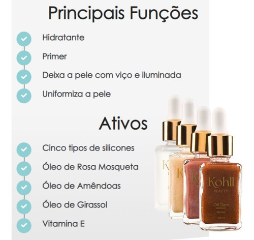 Imagem 5 de 5 de Óleo De Blindagem Natane Rosa Pele Blindada Kohll Kit Com 2