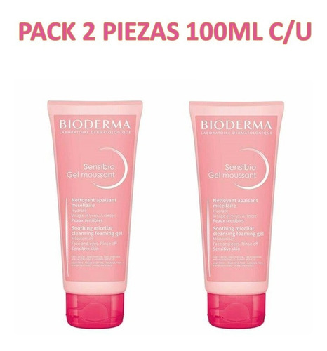 Bioderma Pack 2 Piezas Sensibio Gel Moussant  Sensible 100ml