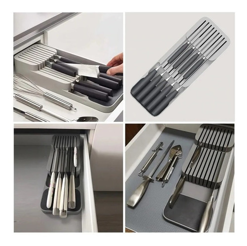 Imagen 3 de 5 de Organizador Cubierto Cuchillo Organizador De Servicios Cajon